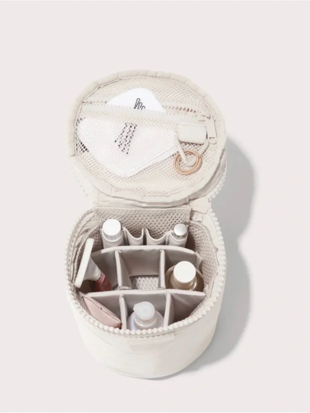 NWT Dagne Dover Large Mila Toiletry Organizer - Cream